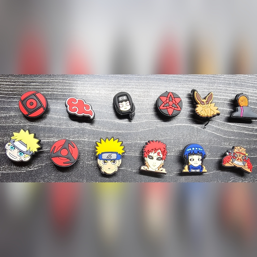 Anime Character Shoe Charms Set